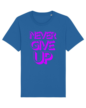 Never Give Up Royal Blue