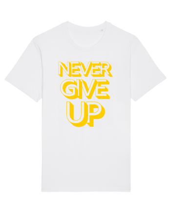Never Give Up White