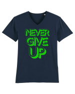 Never Give Up Tricou mânecă scurtă guler V Bărbat Presenter