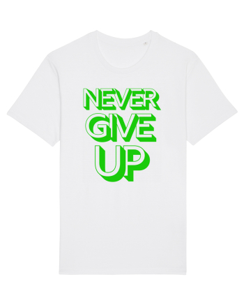 Never Give Up White