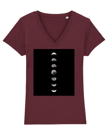 Moon Phases Burgundy