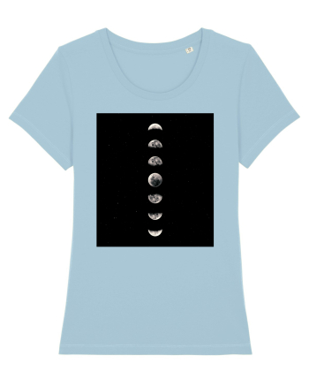 Moon Phases Sky Blue