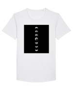 Moon Phases Tricou mânecă scurtă guler larg Bărbat Skater