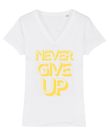 Never Give Up White
