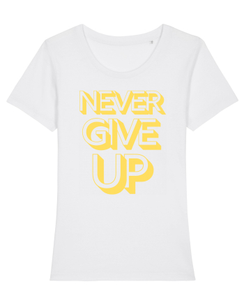 Never Give Up White