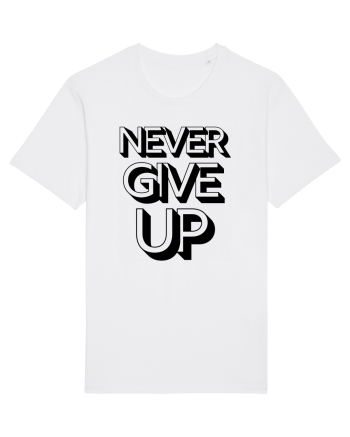 Never Give Up White
