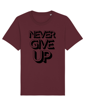 Never Give Up Burgundy