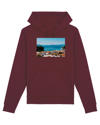 Greece Seaside Burgundy
