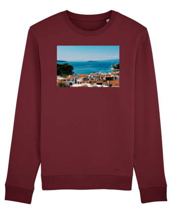 Greece Seaside Burgundy