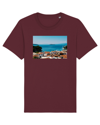 Greece Seaside Burgundy
