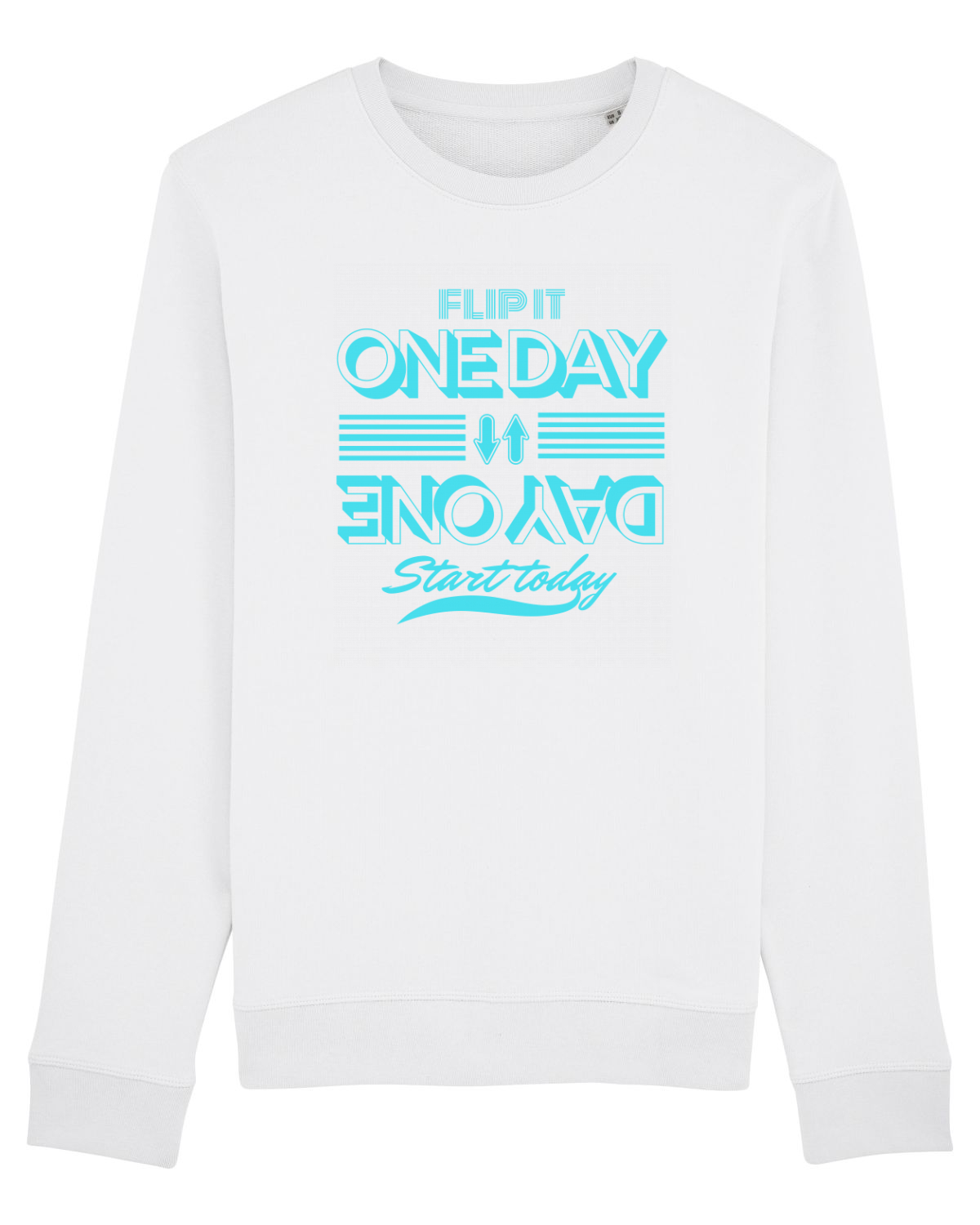Bluză mânecă lungă Unisex Rise White