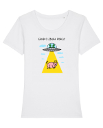 Când o zbura porcu' II Tricou mânecă scurtă guler larg fitted Damă Expresser