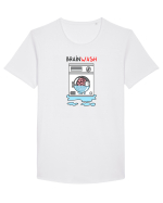 Brain Wash Tricou mânecă scurtă guler larg Bărbat Skater
