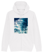 Deep Blue Waves Hanorac cu fermoar Unisex Connector