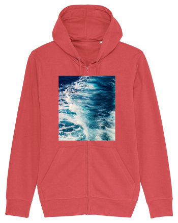 Deep Blue Waves Carmine Red