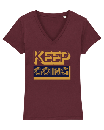Keep Going Burgundy