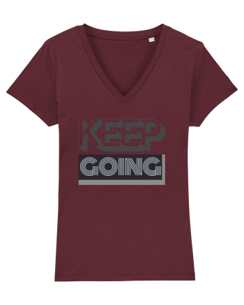Keep Going Burgundy