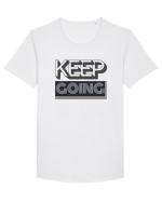 Keep Going Tricou mânecă scurtă guler larg Bărbat Skater