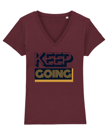 Keep Going Burgundy