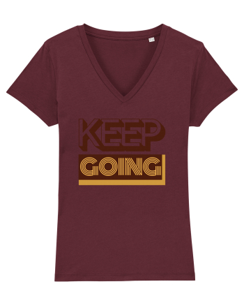 Keep Going Burgundy