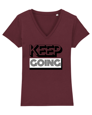 Keep Going Burgundy