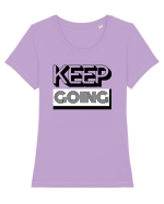 Keep Going Tricou mânecă scurtă guler larg fitted Damă Expresser