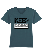 Keep Going Tricou mânecă scurtă guler V Bărbat Presenter