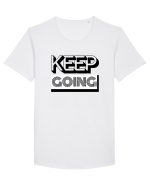 Keep Going Tricou mânecă scurtă guler larg Bărbat Skater