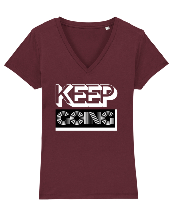 Keep Going Burgundy