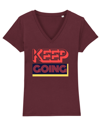 Keep Going Burgundy