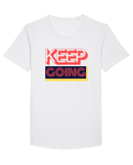 Keep Going Tricou mânecă scurtă guler larg Bărbat Skater