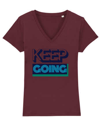 Keep Going Burgundy