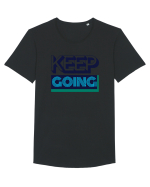 Keep Going Tricou mânecă scurtă guler larg Bărbat Skater
