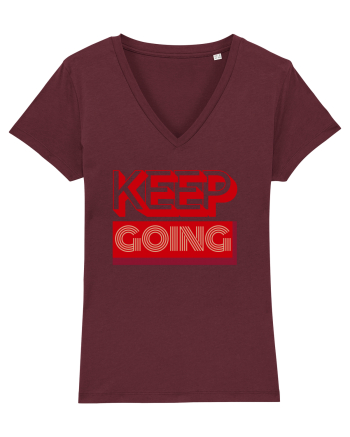 Keep Going Burgundy