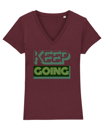 Keep Going Burgundy