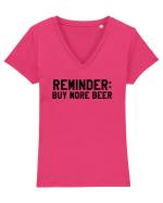 BUY MORE BEER Tricou mânecă scurtă guler V Damă Evoker