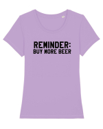 BUY MORE BEER Tricou mânecă scurtă guler larg fitted Damă Expresser