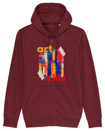 Art Is Life Burgundy