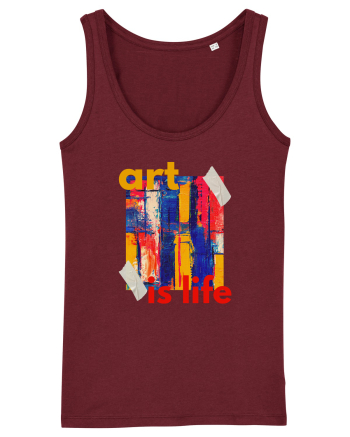 Art Is Life Burgundy