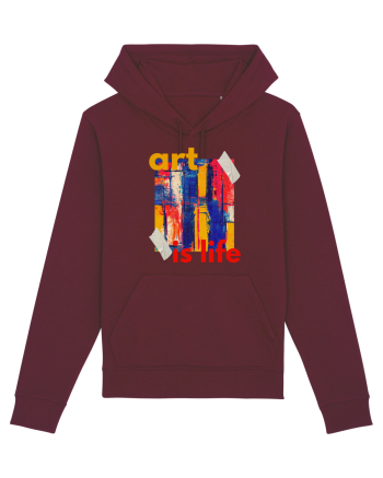 Art Is Life Burgundy