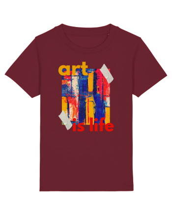 Art Is Life Burgundy