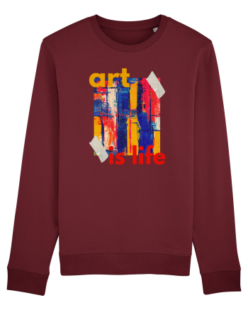 Art Is Life Burgundy