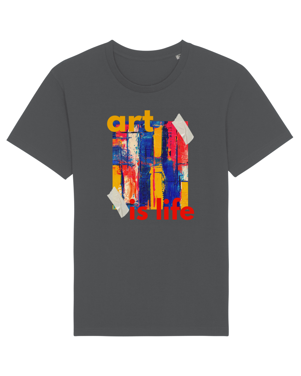 Tricou mânecă scurtă Unisex Rocker Anthracite