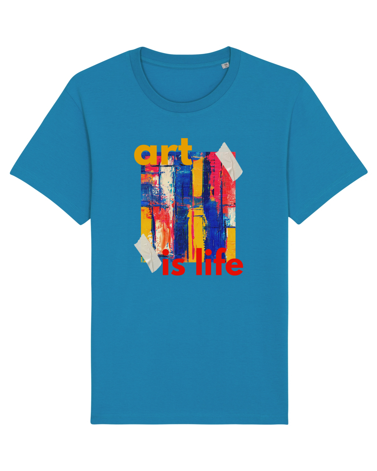 Tricou mânecă scurtă Unisex Rocker Azur
