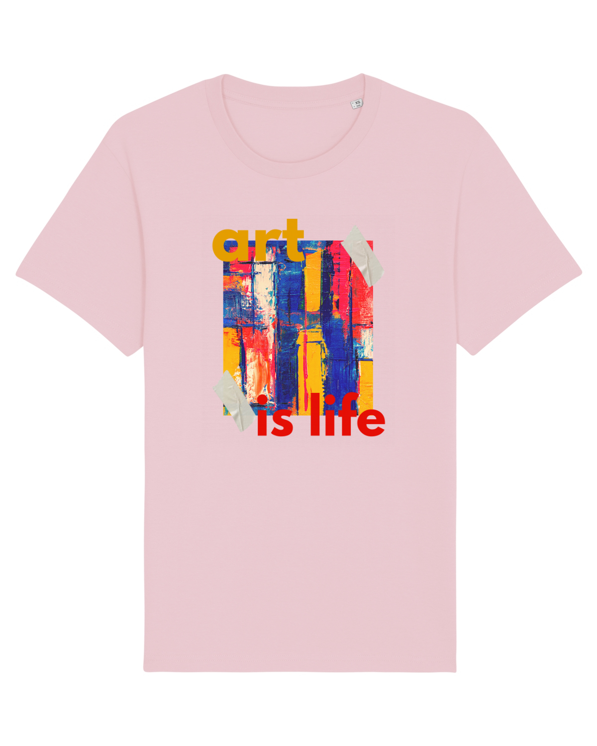 Tricou mânecă scurtă Unisex Rocker Cotton Pink