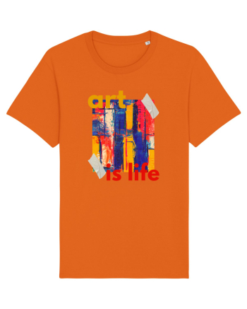Art Is Life Bright Orange