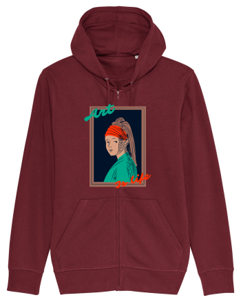 Art Is Life Burgundy