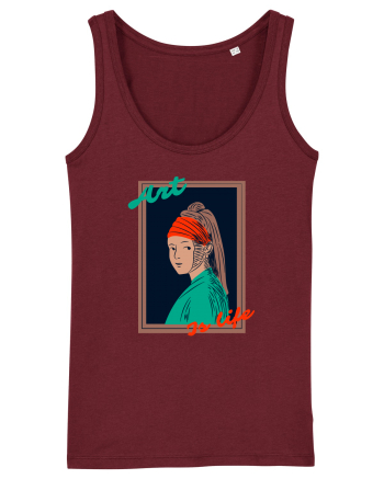 Art Is Life Burgundy