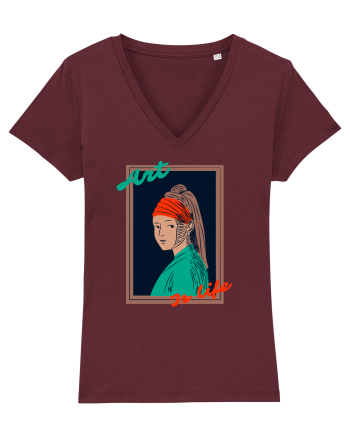 Art Is Life Burgundy