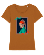 Art Is Life Tricou mânecă scurtă guler larg fitted Damă Expresser